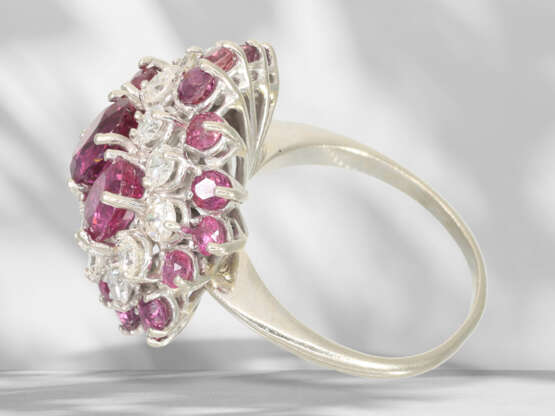 Ring: dekorativer und hochwertiger vintage Rubin/Brillant-Go… - Foto 5