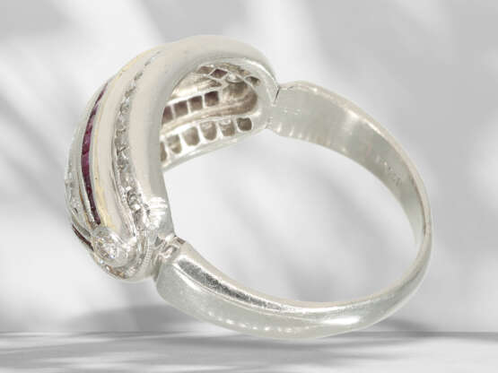 Ring: hochwertiger vintage Designer-Goldschmiedering aus Pla… - Foto 4