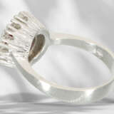 Ring: white gold vintage ruby/brilliant-cut diamond gold rin… - photo 4