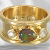 Ring: Hochkarätiger, aufwendig gestalteter Black-Opal/Brilla… - Foto 3