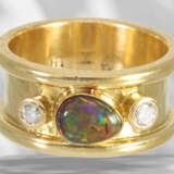 Ring: Hochkarätiger, aufwendig gestalteter Black-Opal/Brilla… - Foto 5
