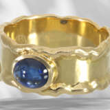 Ring: individual and interesting sapphire goldsmith ring, un… - photo 3
