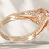 Ring: fine goldsmith ring with beautiful mandarin garnet and… - фото 6