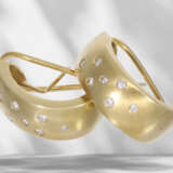 Earrings: gold, high-quality and handcrafted brilliant-cut d… - photo 3