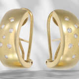 Earrings: gold, high-quality and handcrafted brilliant-cut d… - photo 4