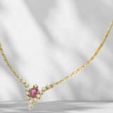 Fine vintage ruby/brilliant-cut diamond centrepiece necklace… - photo 3