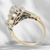 Ring: antique gold ring with old European cut diamonds, appr… - photo 4