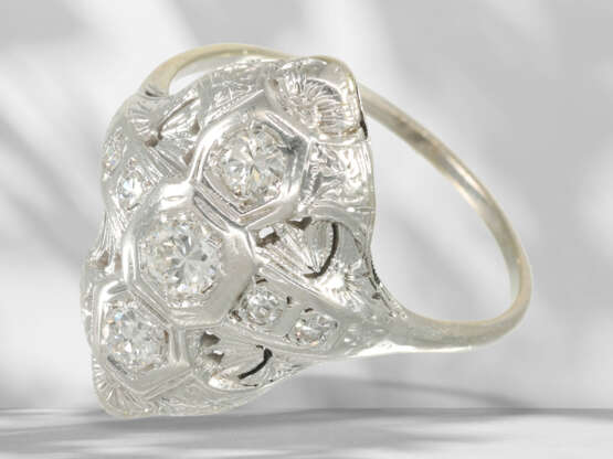 Ring: old/antique brilliant-cut diamond/diamond goldsmith ri… - photo 3