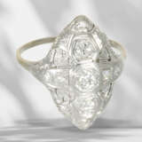 Ring: old/antique brilliant-cut diamond/diamond goldsmith ri… - фото 4