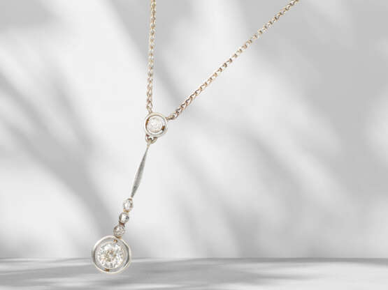 Chain: filigree antique diamond necklace, possibly around 19… - photo 1