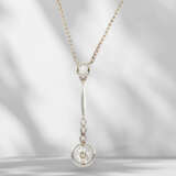 Chain: filigree antique diamond necklace, possibly around 19… - photo 3