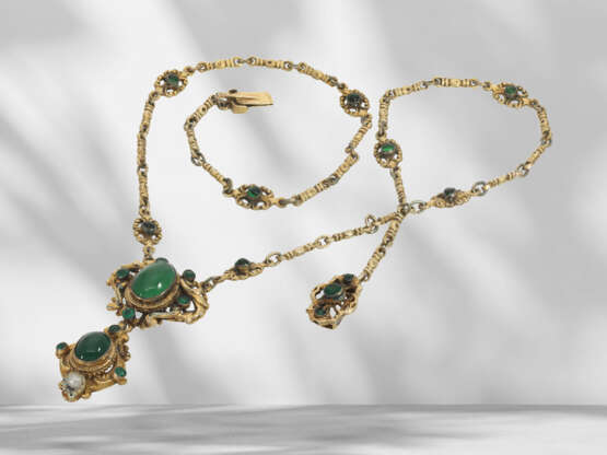 Jewellery set: antique, extremely decorative jewellery set w… - photo 2