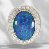 White gold, very large and decorative opal brilliant-cut dia… - photo 2