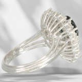 Ring: very decorative sapphire/brilliant-cut diamond gold ri… - photo 4