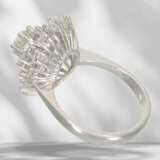 Ring: white gold, decorative vintage brilliant-cut diamond f… - фото 5