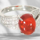 Ring: solid platinum cocktail ring with brilliant-cut diamon… - photo 5