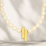 Chain/necklace: beautiful cultured pearl necklace with centr… - photo 1