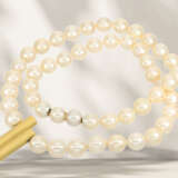 Chain/necklace: beautiful cultured pearl necklace with centr… - фото 2