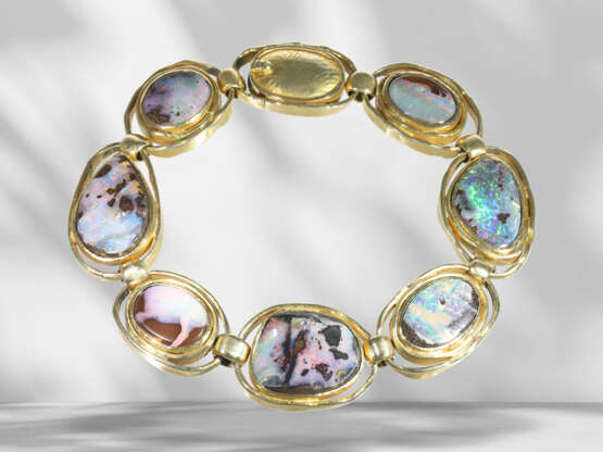 Armband: handgefertigtes, unikates Opal-Goldschmiede-Armband… - Foto 7