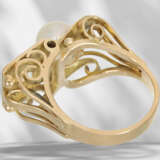 Ring: ausgesprochen schöner, wertvoller antiker Perle/Diaman… - Foto 6