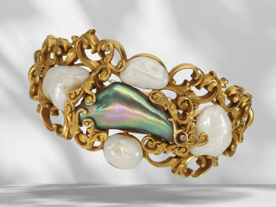 Bracelet: interesting and very unusual antique bracelet/bang… - фото 1
