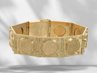Bracelet: extremely elaborate and elegantly crafted goldsmit…