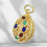Pendant: fine, filigree gold pendant with enamel decoration… - фото 3
