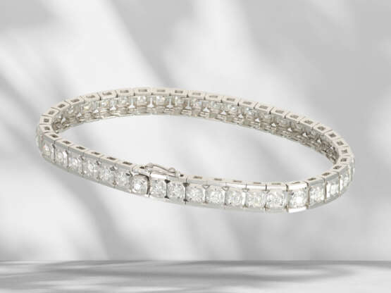 Bracelet: white gold vintage Revière bracelet with brilliant… - фото 4