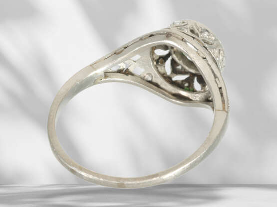 Ring: antique gold ring with an old European cut diamond of … - фото 6