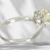 Ring: vintage diamond solitaire goldsmith ring, beautiful Ol… - photo 5