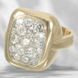 Ring: handmade brilliant-cut diamond gold ring, approx. 1ct … - photo 1