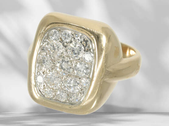 Ring: handgefertigter Brillant-Goldschmiedering, ca. 1ct Bri… - Foto 3