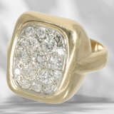 Ring: handmade brilliant-cut diamond gold ring, approx. 1ct … - фото 3