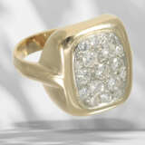 Ring: handmade brilliant-cut diamond gold ring, approx. 1ct … - photo 4