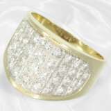 Fancy brilliant-cut diamond gold ring, approx. 1ct brilliant… - фото 1