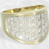 Fancy brilliant-cut diamond gold ring, approx. 1ct brilliant… - фото 3