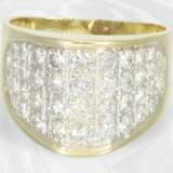 Fancy brilliant-cut diamond gold ring, approx. 1ct brilliant… - фото 4