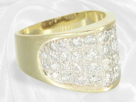 Fancy brilliant-cut diamond gold ring, approx. 1ct brilliant… - фото 5