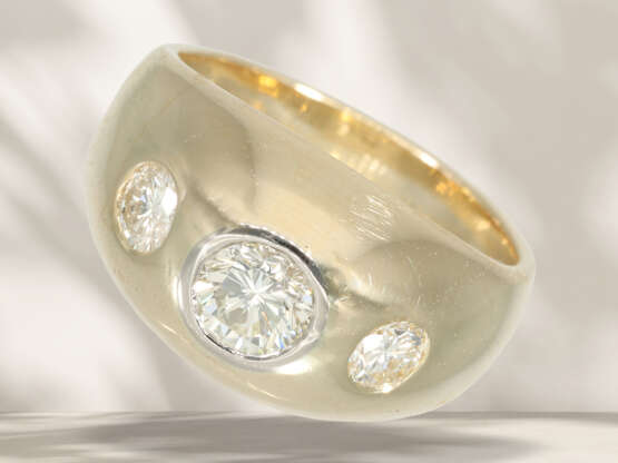 Ring: klassischer vintage Brillant-Bandring, ca. 1,1ct… - Foto 1