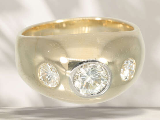 Ring: klassischer vintage Brillant-Bandring, ca. 1,1ct… - Foto 2