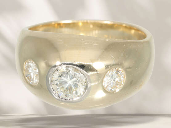 Ring: klassischer vintage Brillant-Bandring, ca. 1,1ct… - Foto 3