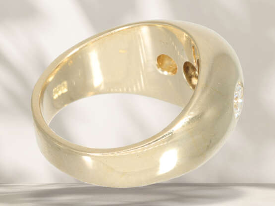 Ring: klassischer vintage Brillant-Bandring, ca. 1,1ct… - Foto 4