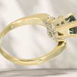 Ring: vintage Spinell/Brillant-Goldschmiedering, ca. 1ct Bri… - Foto 5