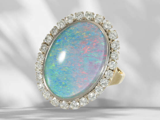 Ring: Sehr schön gearbeiteter, ehemals teurer vintage Opal/B… - Foto 1