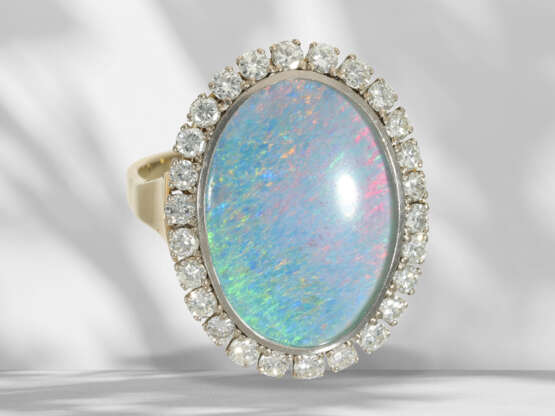 Ring: very beautiful, formerly expensive vintage opal/brilli… - photo 2