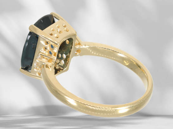 Ring: neuwertiger Saphir/Brillant-Goldschmiedering… - Foto 5