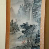 „Schriftrolle mit der traditionellen Japanischen Malerei“ Unbekannter Künstler Gemischte Technik Realismus Landschaftsmalerei 1923 - Foto 1