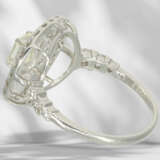 Ring: very fine brilliant-cut diamond/diamond ring, platinum… - фото 6
