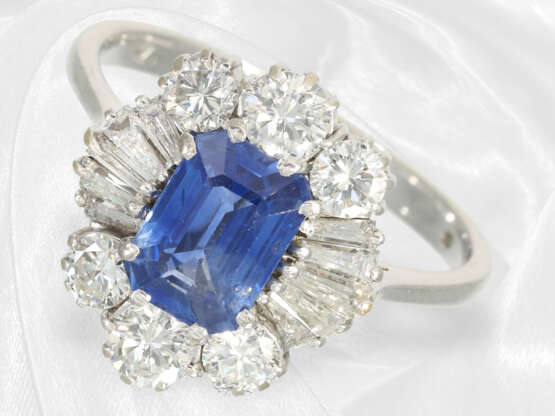 Very beautiful goldsmith's ring with fine gemstone setting, … - photo 2