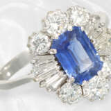 Very beautiful goldsmith's ring with fine gemstone setting, … - photo 3